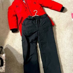 Lively Red warm Jacket Alpine and pants